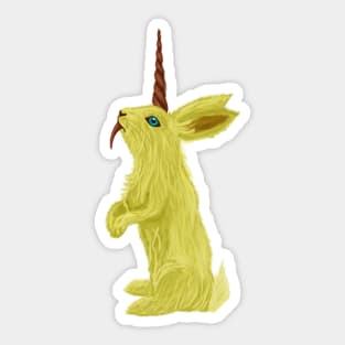 Mythological Creature The Almiraj Hare Sticker